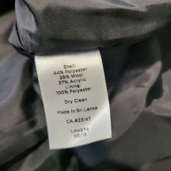 Talbots Tweed Pencil Skirt Womens 10 Petites Blue Wool Blend Lined Zipper Career - Picture 7 of 9